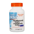 Гиалуроновая кислота и Сульфат хондроитина Doctor's Best, Hyaluronic Acid + Chondroitin Sulfate, хондропротектор, 60 капсул