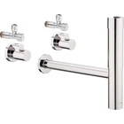 Сифон для умывальника HANSGROHE Flowstar колбовый латунь впуск 1 1/4" выпуск горизонтальный хром 52120000