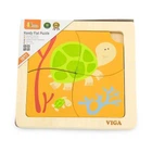 Деревянный мини-пазл Viga Toys Черепашки 4 эл. (50143)