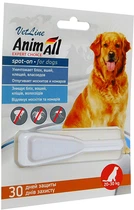 Краплі проти бліх і кліщів AnimAll VetLine spot-on для собак 20-30 кг 6 мл 60884 (4820150201944/2000981100391)A