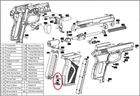 Винт поджимной с антапкой для пистолетов Crosman, Umarex, Gletcher, Borner - изображение 4