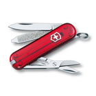 Складной нож Victorinox CLASSIC SD 58мм/1сл/7функ/крас.прозр/чехол /ножн Vx06223.T