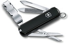 Складной нож Victorinox NAILCLIP 580 65мм/8функ/черн /кус/ножн Vx06463.3