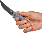 Нож CJRB Knives Gobi Black Blade Серо-голубой (27980300) - изображение 5