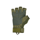 Безпалі рукавички Lesko E302 Green M без пальців армійські військові тактичні (SKU_7331-27162) - зображення 3