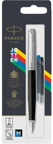 Ручка пір'яна Parker Jotter 17 Standart Black CT FP M блістер (2096430)