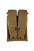 Подсумок для пистолетных магазинов двойной молле Pantac Molle 9mm Pistol Double Mag Pouch PH-C202, Cordura Олива (Olive) - изображение 1