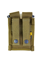 Подсумок для пистолетных магазинов двойной молле Pantac Molle 9mm Pistol Double Mag Pouch PH-C202, Cordura Crye Precision MULTICAM - изображение 4