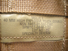 Гранатный 40мм подсумок армии США USGI Molle II 40mm High Explosive Pouch, Double Coyote Brown - изображение 4