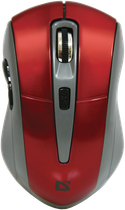 Миша бездротова Defender Accura MM-965 Red (52966)