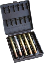 Коробка MTM African Big Game Ammo Carrier на 10 патронов кал. 378, 416, 470, 500NE. Цвет – коричневый. 17730854 - изображение 1