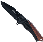 Нож раскладной Sigma 120 мм рукоятка Дерево-металл (4375801) - изображение 1