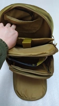 Туристичний, тактичний рюкзак BoyaBy 60 л вбудований USB порт Хакі - зображення 7