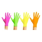 Перчатки нитриловые без талька - 4 цвета ,размер M, 96 шт (0094928) - изображение 1
