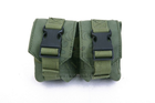 Гранатный подсумок двойной молле Pantac Molle Dual Fragment Grenade Pouch PH-C876, Cordura Ranger Green - изображение 1