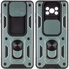 Чехол Epik Camshield Serge Ring ударопрочный для Xiaomi Poco X3 NFC / Poco X3 Pro Зеленый