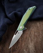 Складной нож Bestech Knife SHRAPNEL Green and Gold (BT1802B) - изображение 2