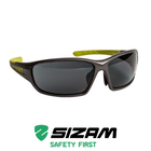 Затемнені окуляри захисні відкритого типу 2842 Sizam Premium X-Spec чорні 35053 - зображення 3