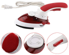 Отпариватель Mini Steam Iron HT-558B белый с красным