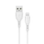 Кабель USB Borofone BX51, USB to Lightning, 2.4А, 1m, белый