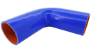 Патрубок кут 135 ° - D = 90 товщина = 5 мм (150 мм х 150 мм) силікон синій