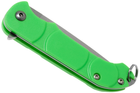 Нож-флиппер складной карманный туристический Ontario OKC Navigator Green твердость стали до 55 единиц для активных людей - изображение 3