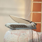 Ніж складний Bestech Knife SHINKANSEN Grey BT1803A - зображення 2