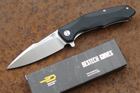 Кишеньковий туристичний складаний ніж Bestech Knife Warwolf Black BG04A - зображення 7