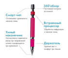 Ручка корректор осанки STRAINT PEN с пеналом подставкой для взрослых и детей смарт-чип и процессором розовая - зображення 7