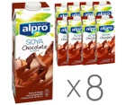 Напій соєвий натуральний Alpro з шоколадом 1000мл 8шт./упаковка - зображення 1