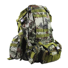Рюкзак тактический +3 подсумка AOKALI Outdoor B08 75L Camouflage Green (K/OPT2-5367-16918) - изображение 1