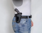 Подплечная/поясная/внутрибрючная синтетическая кобура A-LINE для револьвера черная (6СУ1) - изображение 5