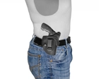 Подплечная, поясная, внутрибрючная кожаная кобура A-LINE для револьвера черная (3КУ3 Альфа420) - изображение 5