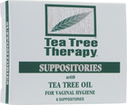 Суппозитории Tea Tree Therapy с маслом чайного дерева для вагинальной гигиены 6 шт. (637792606068) - изображение 1