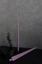 Свеча столовая высокая BBcandles 45 см 4шт дымчато-розовая "Cashmere rose" - изображение 2