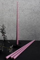 Свеча столовая высокая BBcandles 45 см 4шт темно-розовая "Berry dreams" - изображение 3