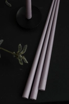 Свеча столовая высокая BBcandles 45 см 4шт светло-сиреневая "Lavender mist" - изображение 4