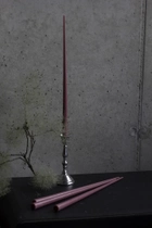 Свеча столовая высокая BBcandles 45 см 4шт дымчато-бордовая "Autumn rumba" - изображение 3