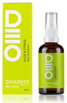 Дезодорант для тіла GreenWay SHARME DEO SPRAY Body Deodorant Aloe & Citrus/Алое & цитрус, 50 мл (03401)