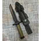 Охотничий Антибликовый нож 32 см CL 253B + Огниво + Чехол с компасом (00000XS2538B) - изображение 2