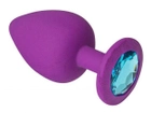 Силіконова анальна пробка Slash Silicone, M колір фіолетовий (20638790000000000) - зображення 1