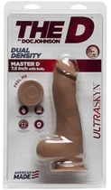Двошаровий фалоімітатор Doc Johnson The Master D D 7.5 with Balls колір тілесний-карамель (21896852000000000) - зображення 2