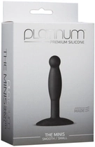 Анальна пробка Platinum Premium Silicone The Minis Smooth Small колір чорний (17585005000000000) - зображення 1