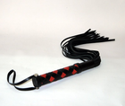 Плетка кожаная 24 хвоста с плетеной ручкой цвет черный (16775023000000000) - изображение 1