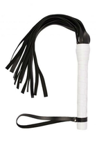 Плеть VIP Leather Flogger 14 хвостов цвет черный (16675022000000000) - изображение 1