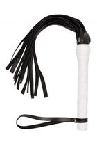 Плеть VIP Leather Flogger 14 хвостов цвет черный (16675022000000000) - изображение 2
