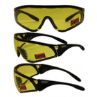 Очки защитные с уплотнителем Global Vision PYTHON (RattleSnake) желтые - изображение 3