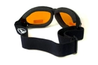 Очки защитные с уплотнителем Global Vision ELIMINATOR оранжевые - изображение 5
