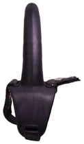 Подвійний страпон Double Strap On Black Silicone (18403000000000000) - зображення 5