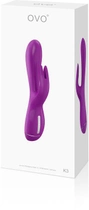 Вібратор зі стимулятором клітора OVO K3, 21 см колір пурпурний (12401027000000000) - зображення 4